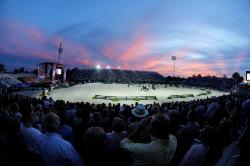 A beautiful sunset during the opening ceremonies of the Alltech games