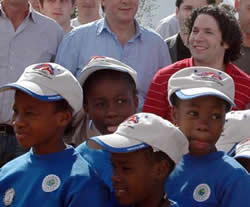 Gustavo Dudamel with Haitian Harmony at the Alltech Experience Pavilion