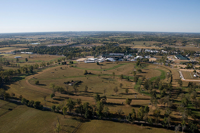 Aerial Photo of Kentucky Horse Park during Cross Country