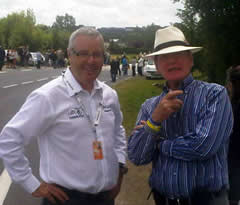 Dr. Lyons at the Tour de France