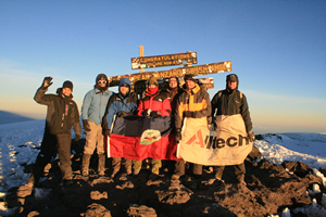 Alltech Team on summit of Mt. Kilimanjaro