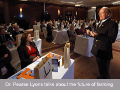 Dr. Pearse Lyons talks about the Future of Farming at European Lecture Tour 2011